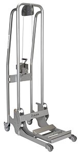 Vestil Ulm-Ms-220 Stainless Steel Manual Load Stacker 220 Lb. Capacity Silver