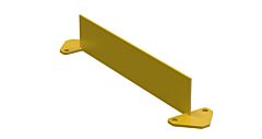 Vestil Vdkr-2-Bp-Tb Steel Toe Board For Vdkr W/Base Plates, 24" Yellow