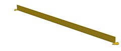Vestil Vdkr-8-Bp-Tb Steel Toe Board For Vdkr W/Base Plates, 96" Yellow