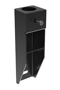 Vestil Vdkr-Vm1-Bk Steel Vertical Mount Handrail Socket Black