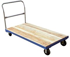 Vestil Vhpt/S-3672 Hardwood With Steel Frame Platform Truck 36 In X 72 In 1,600 Lb. Capacity Tan