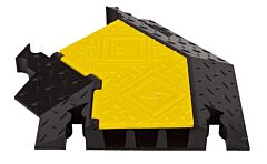 Checkers Yj3Tl-225-Y/B 3-Channel Heavy-Duty Yellow Jacket Left Turn