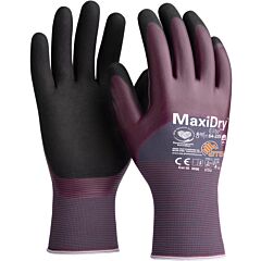 Atg® Maxi-Dry® Elite™ 64-225/Xxl Lightweight 3/4 Dip Nitrile Gloves With Seamless Knit Nylon Liner, Ad-Apt® Cooling, Touchscreen, Size 2X-Large