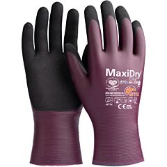 Atg® Maxi-Dry® Elite™ 64-226/Xl Lightweight Fully Coated Nitrile Gloves With Seamless Knit Nylon Liner, Ad-Apt® Cooling, Touchscreen, Size X-Large