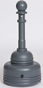 Eagle 1206Gray 5 Qt. Safesmoker Receptacle - Poly W/Metal Bucket-Gray
