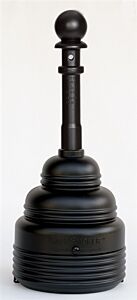 Eagle 1208Black 4 Gallon Safesmoker Receptacle - Poly W/Metal Bucket-Black