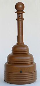 Eagle 1208Brown 4 Gallon Safesmoker Receptacle - Poly W/Metal Bucket-Brown
