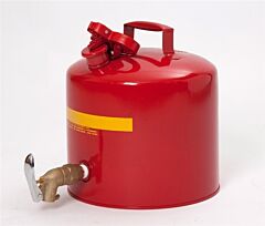 Eagle 1417 5 Gallon Metal - Red W/Brass Faucet