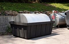 Eagle 16-550D 550 Gallon Tank Spill Unit - Black W/Drain