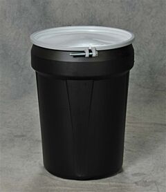 Eagle 1601Mblkbg 30 Gallon Lab Pack (Black) W/Metal Lever-Lock Ring & Bung Lid
