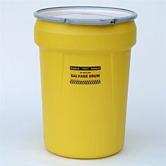 Eagle 1602 30 Gallon Salvage Drum (Yellow) W/Metal Lever-Lock Ring