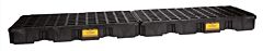 Eagle 1647Bd 4 Drum Inline Containment Platform - Black W/Drain
