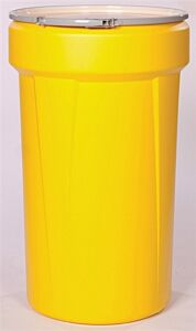 Eagle 1655M 55 Gallon Drum (Yellow) W/Metal Lever Lock Ring
