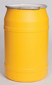 Eagle 1656M 55 Gallon Drum (Yellow) W/ Metal Lever Lock Ring