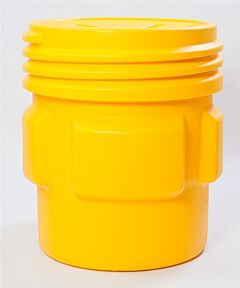 Eagle 1661 65 Gallon Overpack Drum (Yellow) W/Screw Top Lid