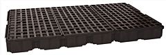 Eagle 1686B 6 Drum Containment Platform - Black No Drain