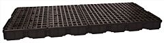 Eagle 1686Bd 6 Drum Containment Platform - Black W/Drain