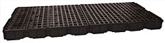 Eagle 1688B 8 Drum Containment Platform - Black No Drain