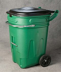 Eagle 1697Gn 95 Gallon Wheeled E-Cart Industrial Trash Container - Green