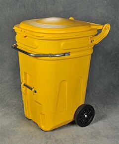 Eagle 1697Y 95 Gallon Wheeled Spill Kit E-Cart - Yellow