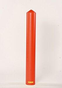 Eagle 1736R 6" Bumper Post Sleeve-Smooth Sided-Red
