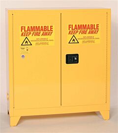 Eagle 3010Legs 30 Gallon Tower Cabinet - Yellow Two Door Self-Close W/4" Legs One Shelf