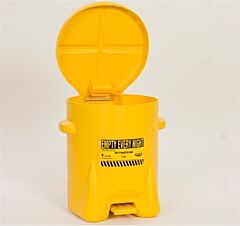 Eagle 933-Fly 6 Gallon Polyethylene - Yellow W/Foot Lever