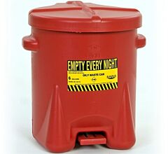 Eagle 935-Fl 10 Gallon Polyethylene - Red W/Foot Lever