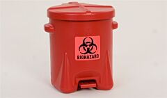 Eagle 947Bio 14 Gallon Polyethylene - Red W/Foot Lever