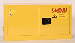 Eagle Add15X 15 Gallon Flammable Liquid Storage Cabinet - Yellow Two Door Manual (Optional Shelf)