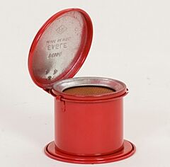 Eagle B-600-D 1/2 Pint Metal - Red Daub Can