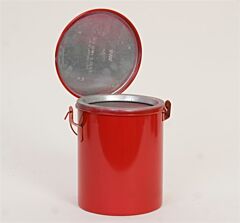 Eagle B-606 6 Qt. Metal - Red Bench Can