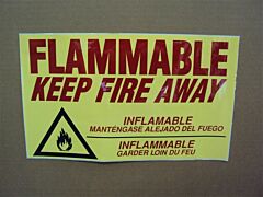 Eagle C-97 Decal-Flammable-Keep Fire Away
