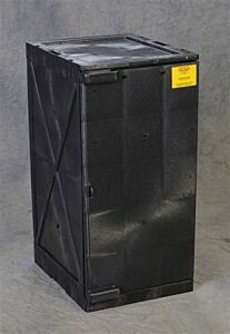 Eagle M12Blk 12 Gallon Poly Cabinet Modular 1 Door, 2 Shelves - Black