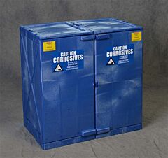 Eagle M24Cra 24 Gallon Poly Cabinet Modular 2 Doors, 4 Shelves - Blue