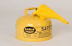 Eagle Ui-20-Fsy 2 Gallon Metal - Yellow W/F-15 Funnel