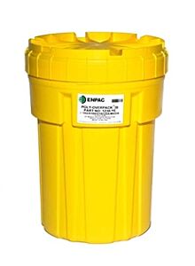 Enpac 1230-Ye 30 Gallon Poly-Overpack Salvage Drum, Yellow, 30 Gallon Capacity