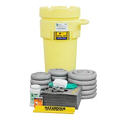 Enpac 1350-Ye 50 Gallon Wheeled Salvage Drum Spill Kit Universal, Yellow, 81 Gallon Capacity