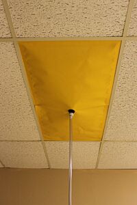 Enpac 4622-Ye-Dc 2' X 2' Drop Ceiling Leak Diverter, Yellow