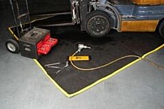 Enpac 4735-Bk 12' X 12' Drip Sentinel Absorbent Maintenance Blanket, Black, 9 Gallon Capacity
