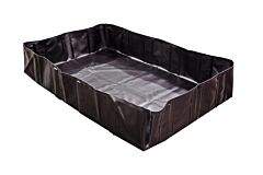 Enpac 48-461-As 4' X 6' X 1' Econo Pvc L-Bracket Spill Berm, Black, 179 Gallon Capacity