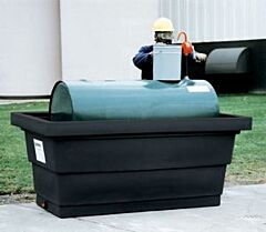 Enpac 5275-Bk 275 Gallon Poly Tank Containment Sump, Black, 275 Gallon Capacity