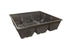 Enpac 5390-Bk Ibc Tote Cross-Contain Spill Pallet, Sump Only, Black, 385 Gallon Capacity