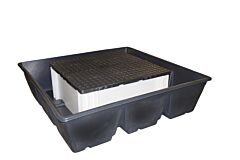 Enpac 5391-Bk Ibc Tote Cross-Contain Spill Pallet, Black, 385 Gallon Capacity