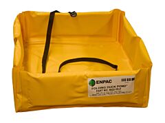 Enpac 5648-Ye-F 4' X 8' X 6" Folding Duck Pond Mini Berm, Yellow, 79 Gallon Capacity