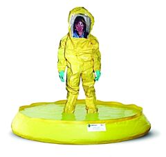 Enpac 5901-Ye-D Hazmat Pop Up Pool With Drain, Yellow, 100 Gallon Capacity
