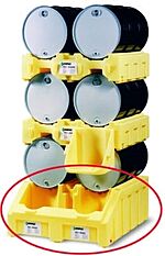 Enpac 6000-Ye 2 Drum Poly-Racker, Yellow, 102 Gallon Capacity