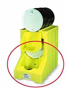 Enpac 6006-Ye Single Poly Dispensing Racker, Yellow, 66 Gallon Capacity