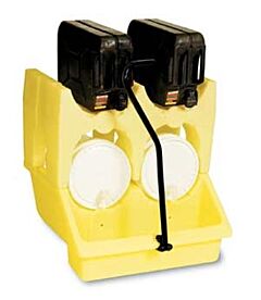 Enpac 6011-Ye-M Mini Racker With Wheels & Handle, Yellow, 8 Gallon Capacity