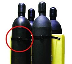 Enpac 7216-Ye Universal Cylinder Storage Bracket, Modular And Linkable, Yellow